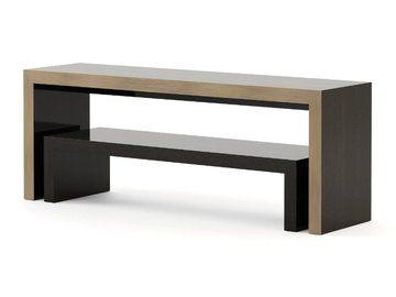 BRIDGE - Rectangular wood veneer console table by Stylish Club - view 2